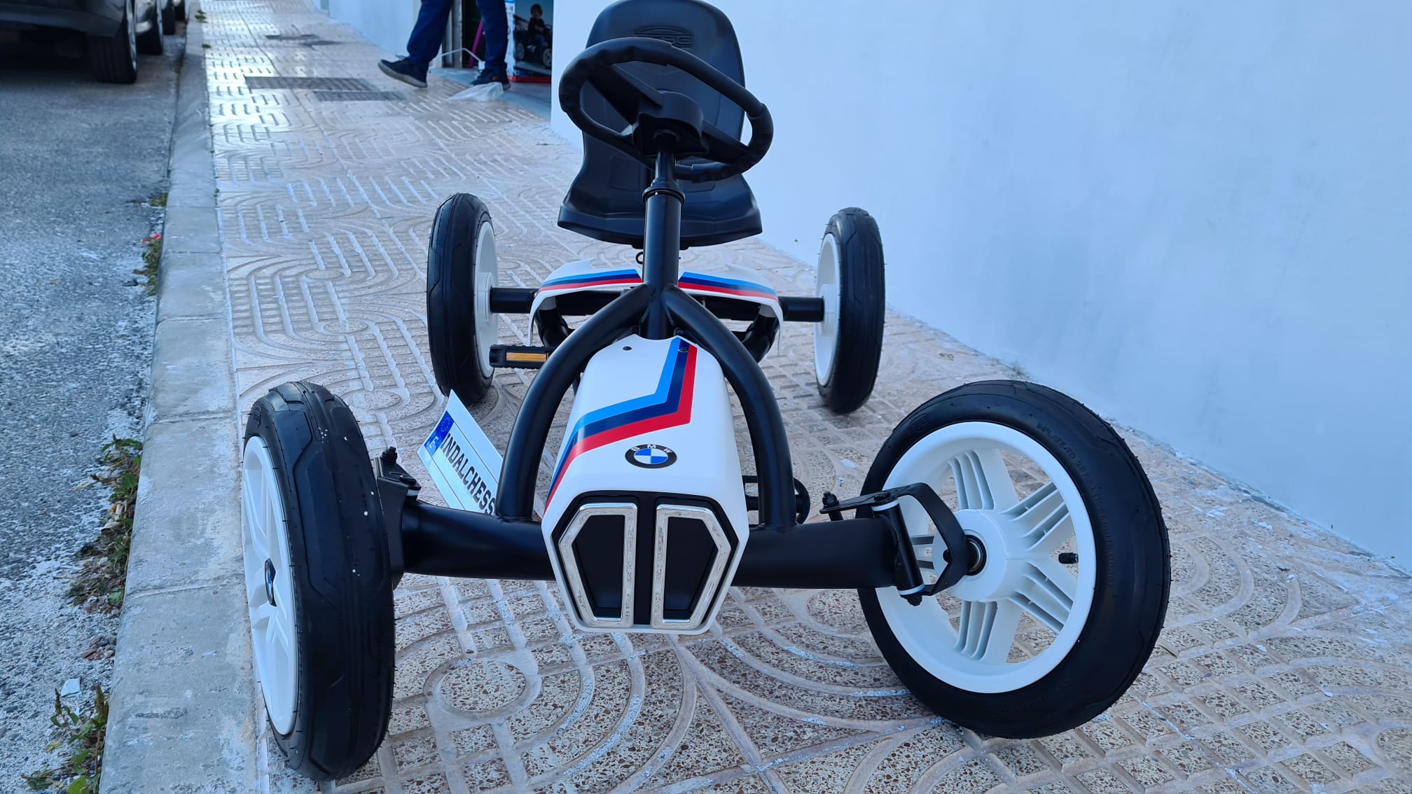 Kart à Pédales BERG Buddy BMW Street Racer - Pour Enfants 3-8 Ans - Siège Réglable, 4 Roues